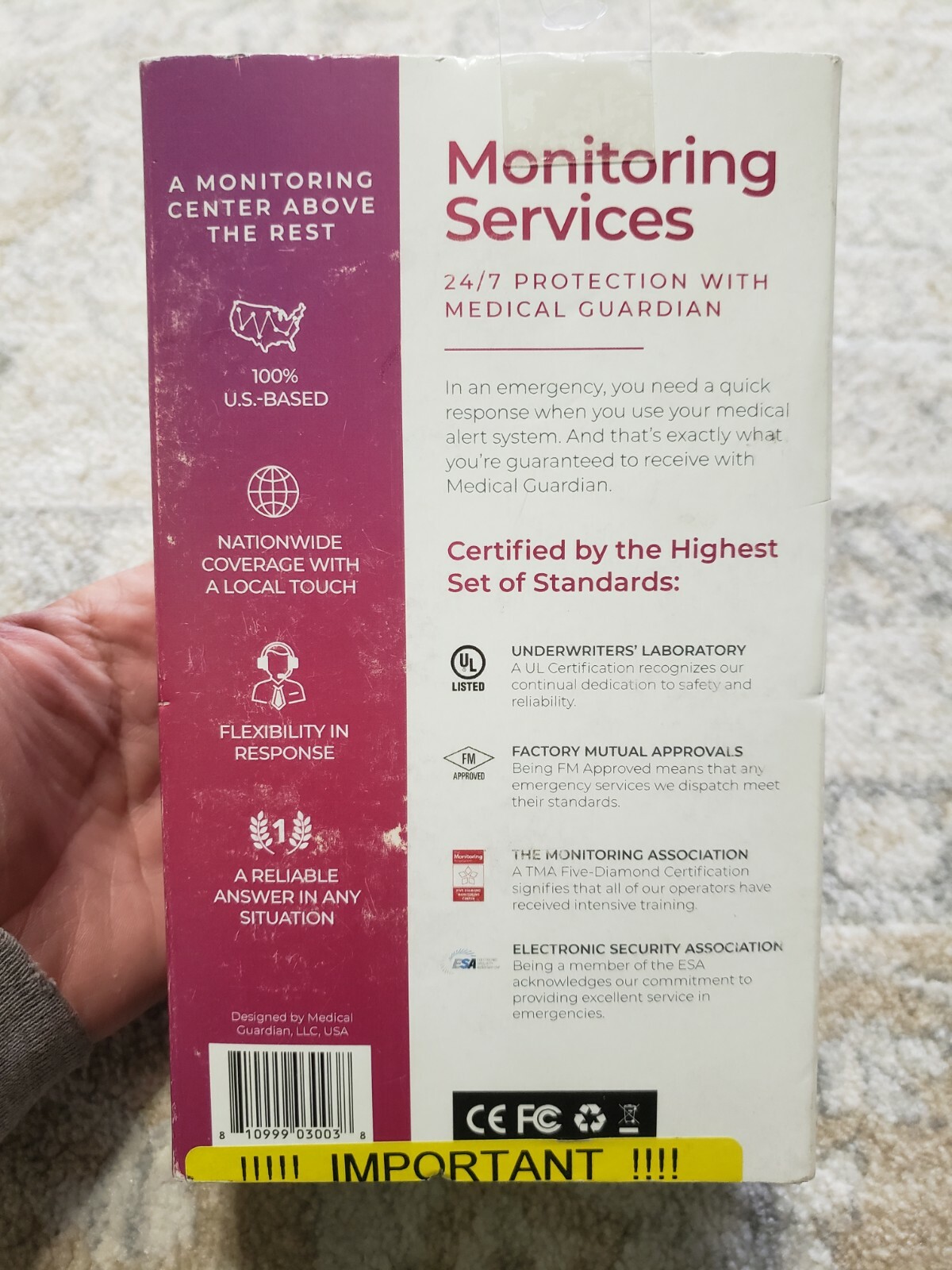 Active Guardian 4G Life Saving Medical Alert System by Medical Guardian NEW