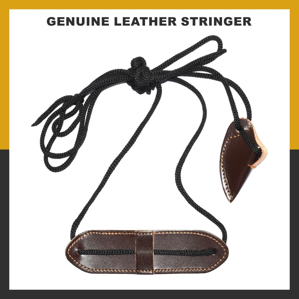 Stringer Leather Bow | Archery Bowstring Tool Rope Traditional Long Bow Stringer