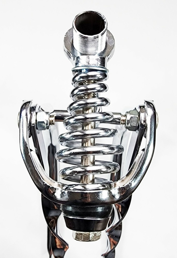 20" Bent Spring Fork Twisted Bar Lowrider Custom Bikes Chrome