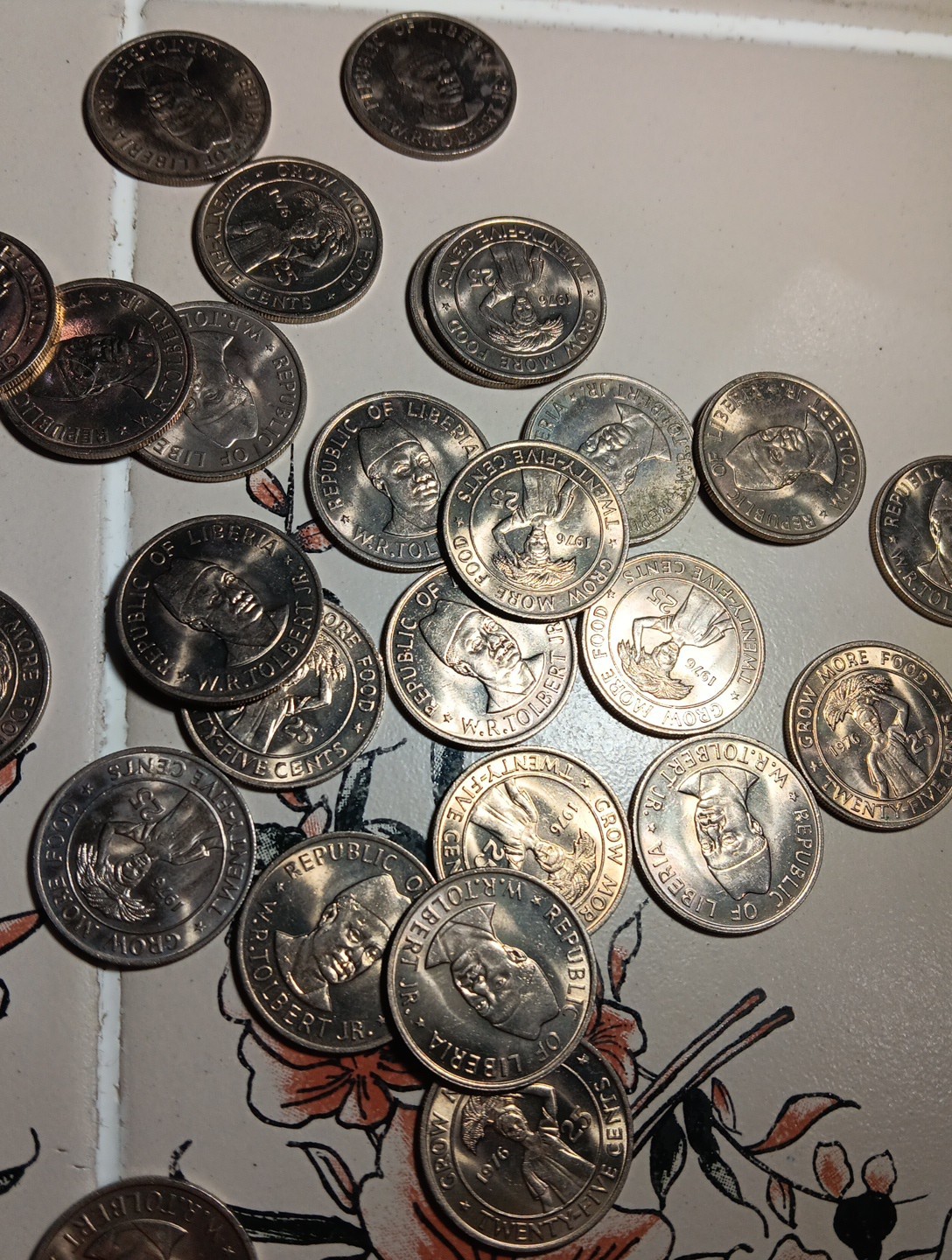 1976 Liberia 25 Cents Coin (KM.# 30 )