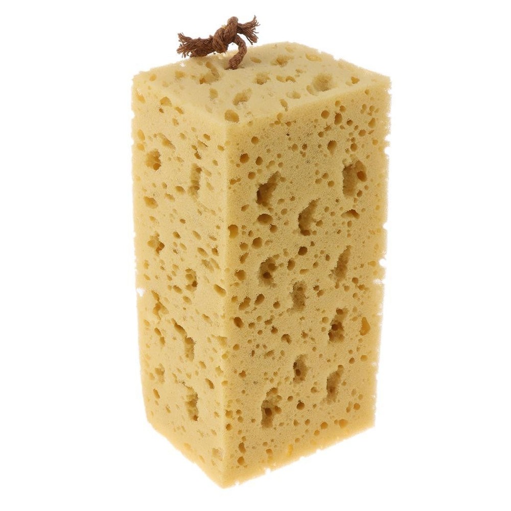 Car Wash Sponge Auto Windshield Soft Perforated Yellow