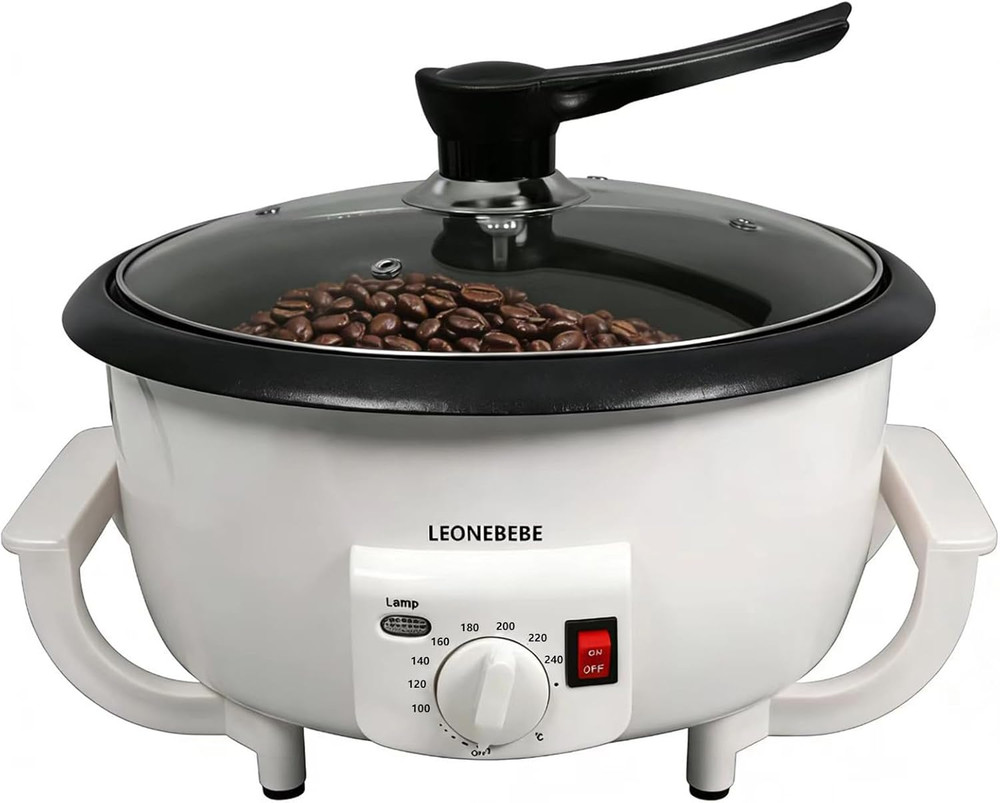 Beginner Electric Coffee Bean Roaster Machine - 750G Capacity for Nuts & More