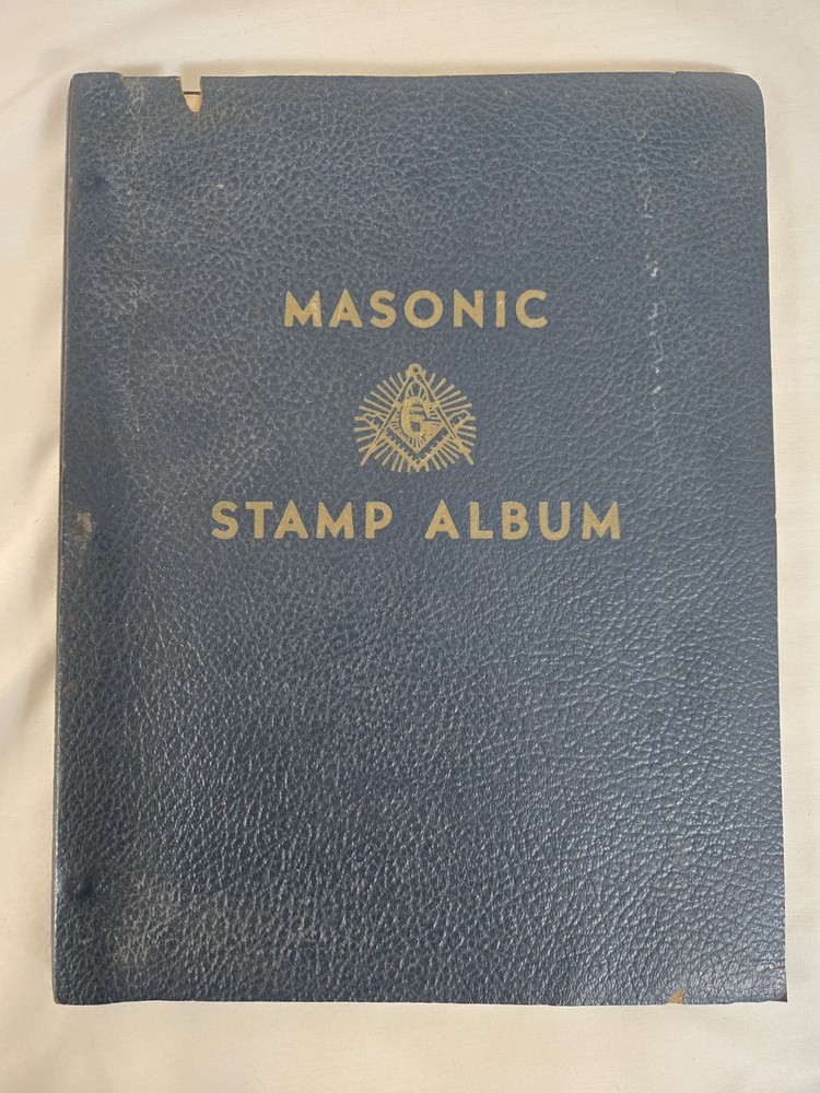 Vintage 1952 Unused Masonic Stamp Album