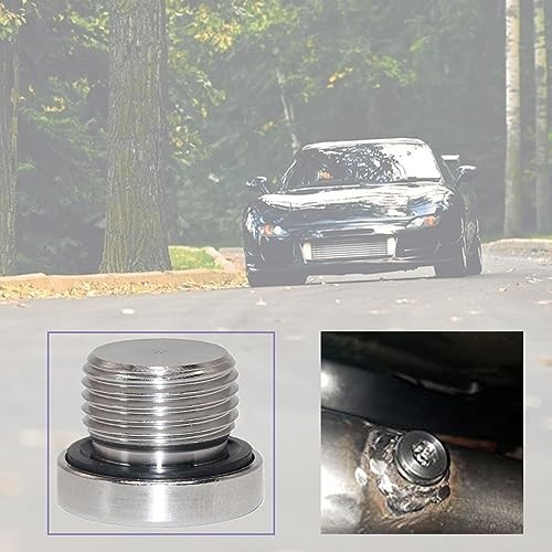 6pcs O2 sensor 304 Stainless Steel Inner Hex Head Pipe Fitting Plug Bung