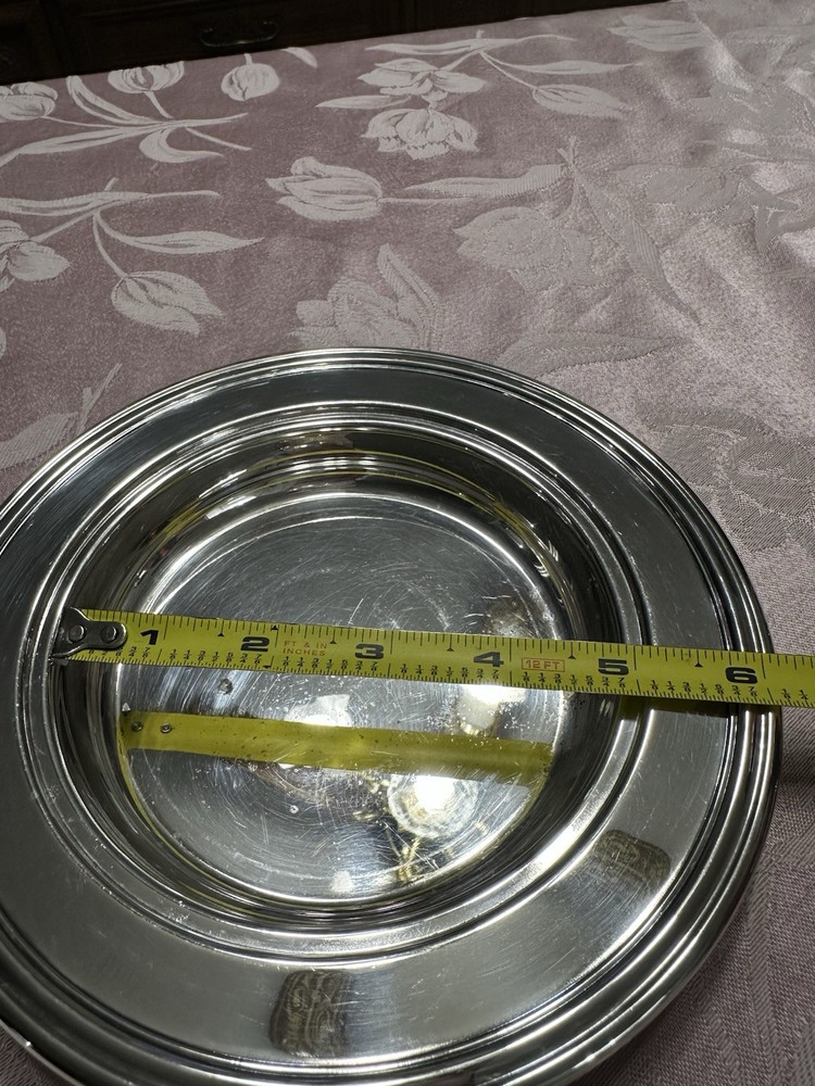 Vintage Silver Oneida Covered Dish Silverplated Butter/Cheese No Glass Insert