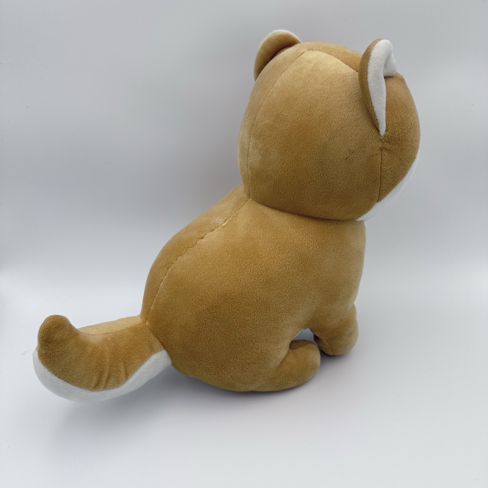 10” Miniso Life + 5” Bellzi Plush Stuffed Shiba Inu Corgi Dog Sitting Lot Of 2