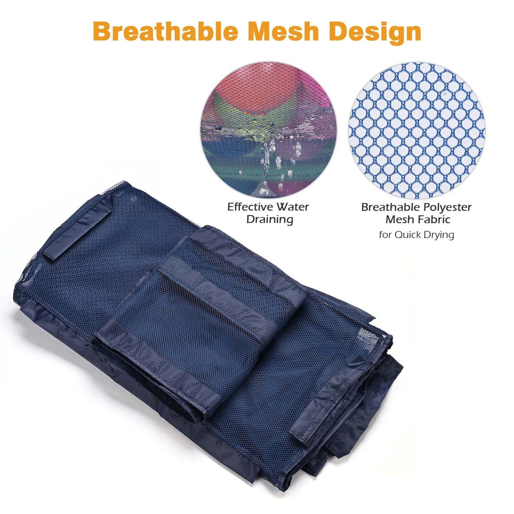 Yescom Mesh Cover Replacement Mesh Pool Storage Bin XX-Large Double Decker Blue