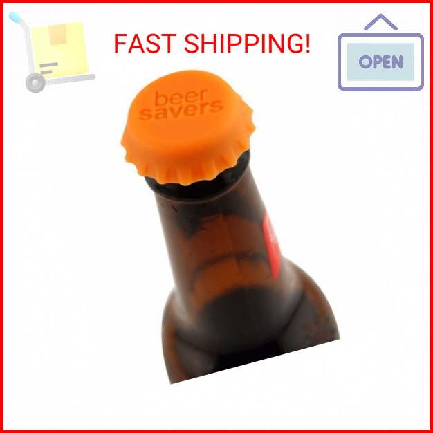 Save Brands Silicone Rubber Bottle Cap (6 Pack), Multicolor