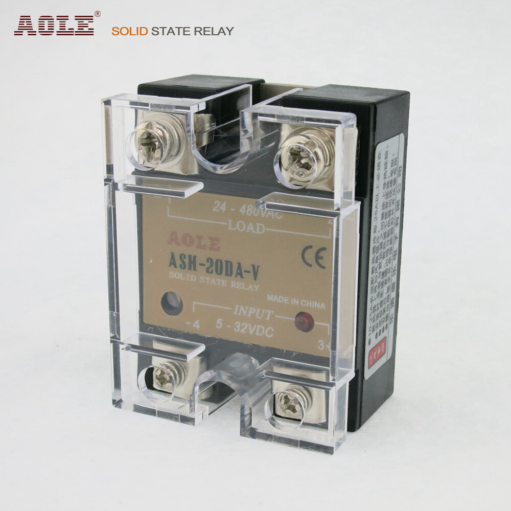 Single-phase solid state relay ASH-20DA-V built-in potentiometer 20A