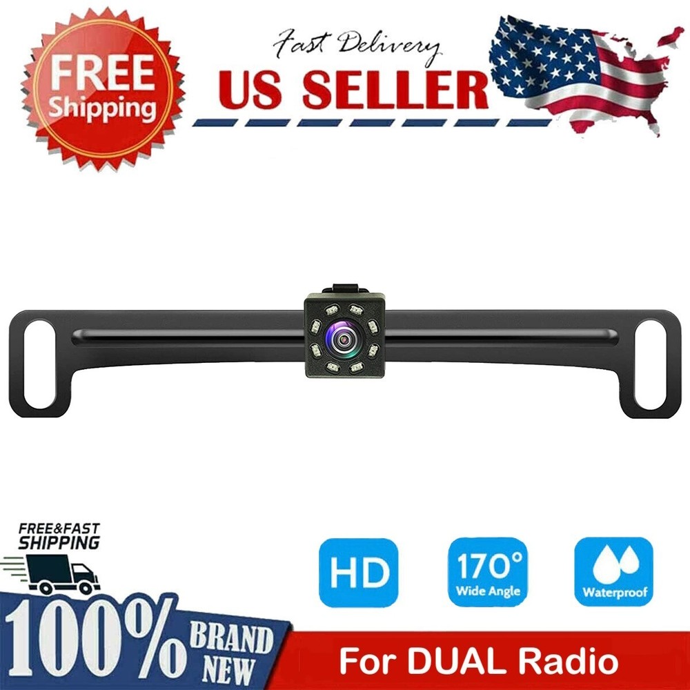 Backup Camera Rearview License Plate for DUAL XDVD176