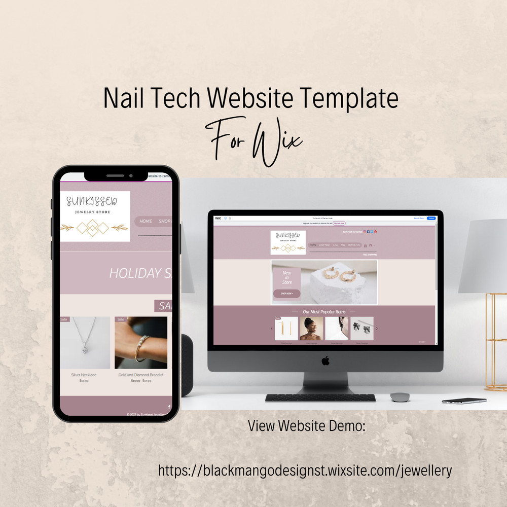 Jewellery Website Design - Easy drag and drop system - no coding required