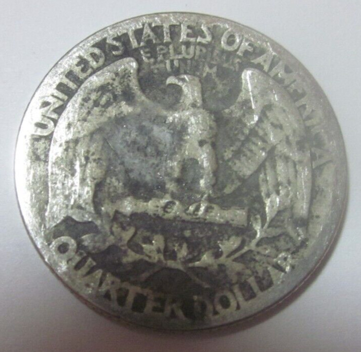 1943 Washington Silver Quarter 90% Silver WORN