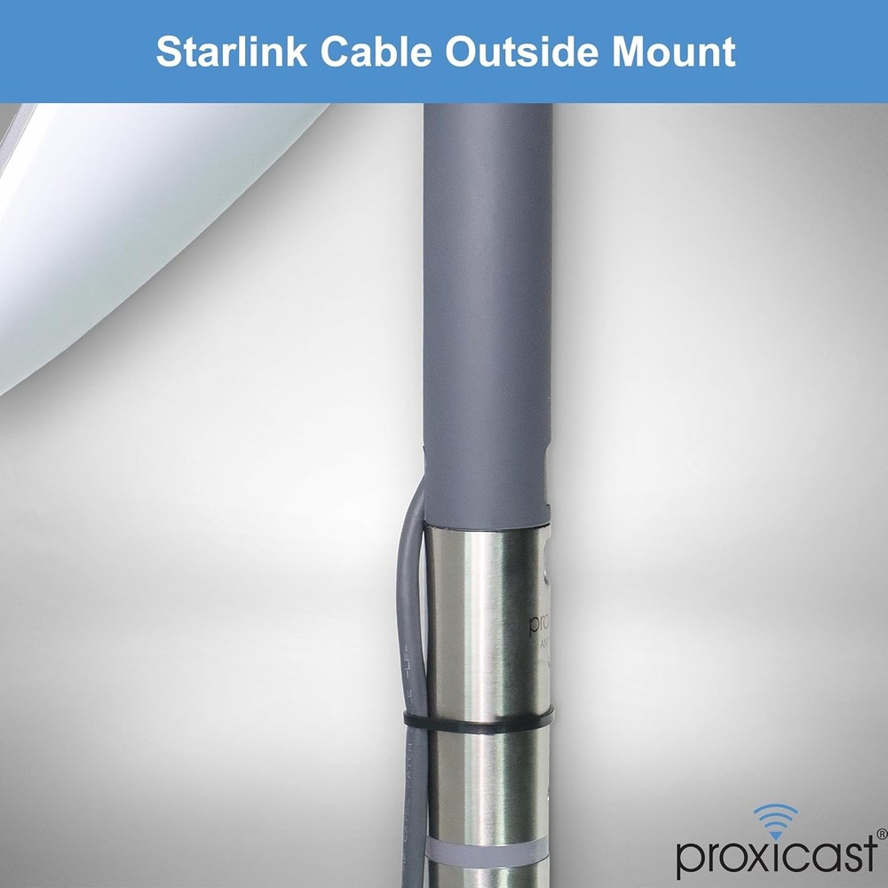 Starlink Gen2 Rectangular Dish Adapter for J-Max Mounts - Stainless Steel Cou...