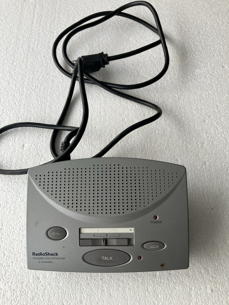 Radio Shack 3 Channel FM Wireless Intercom 43-3105 Single Unit Only Working