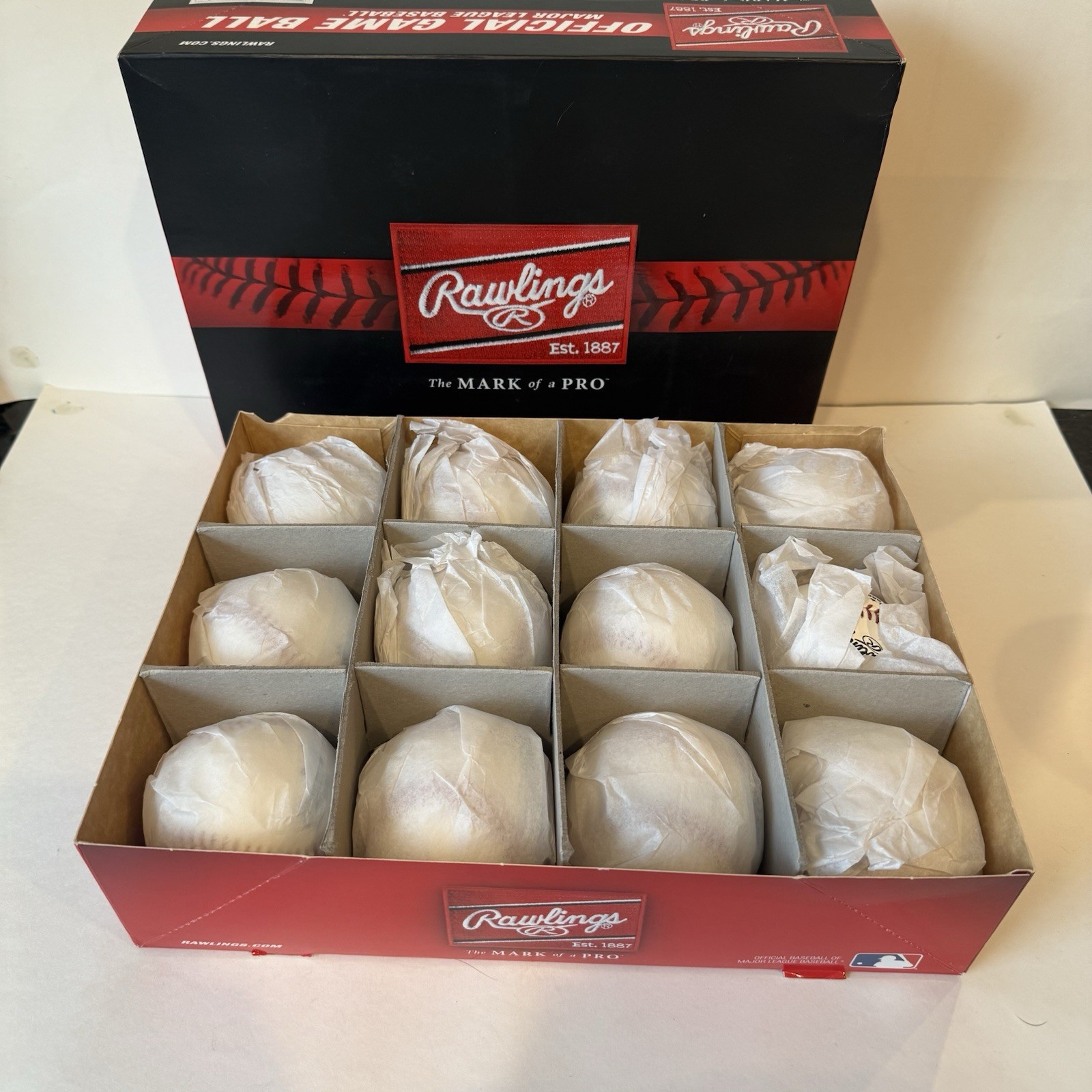 Dozen Official MLB Baseballs – Rob Manfred Commissioner Rawlings MLB NEW