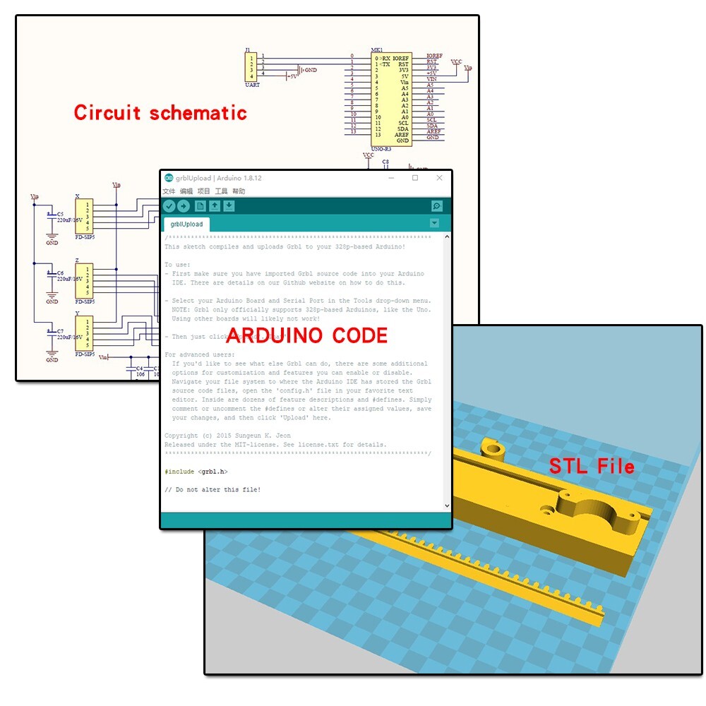 Arduino Mini CNC Plotter Open Source Machine Drawbot Pen Drawing Robot Machine