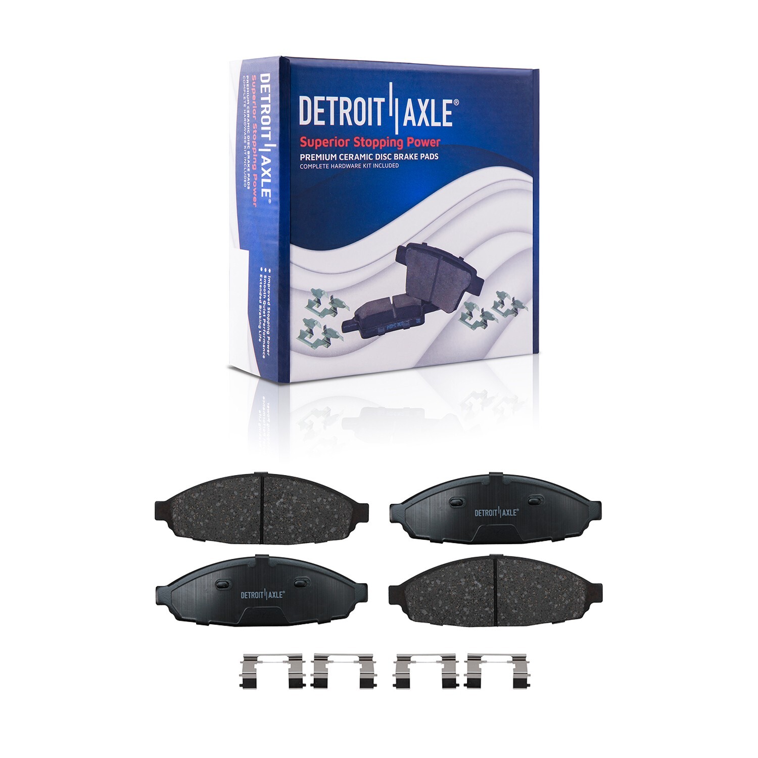 Front Rear Drilled Rotors Brake Pads for 2003-2011 Crown Victoria Grand Marquis