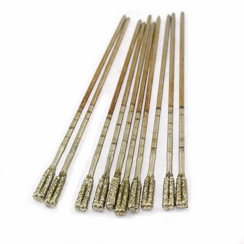 20Pcs 2mm Diamond Lapidary Drill Bits Hole Solid Bits Jewelry Tools for Stone