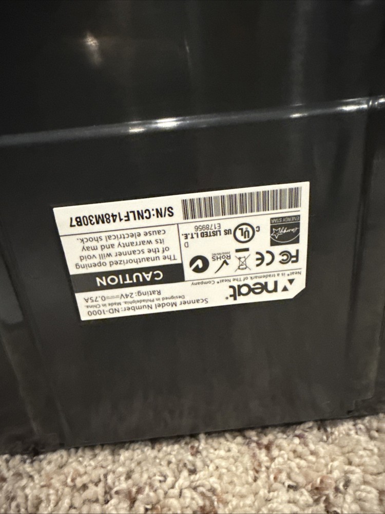 Desk ND-1000 Desktop Document Scanner- WORKING, TESTED Includes power and USB