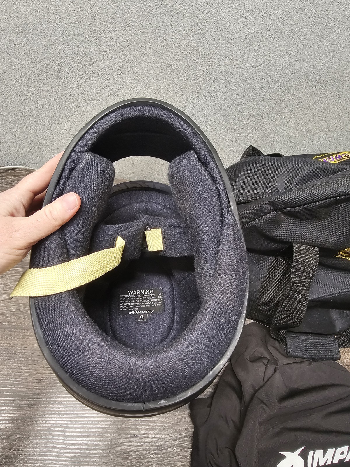 Impact Racing SA2020 1320 Helmet, Flat Black, X-Large NICE