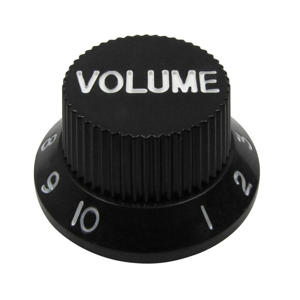 FLEOR 100pcs 50T 50V Tone Volume Knobs Speed Control Knob Button for ST Guitar