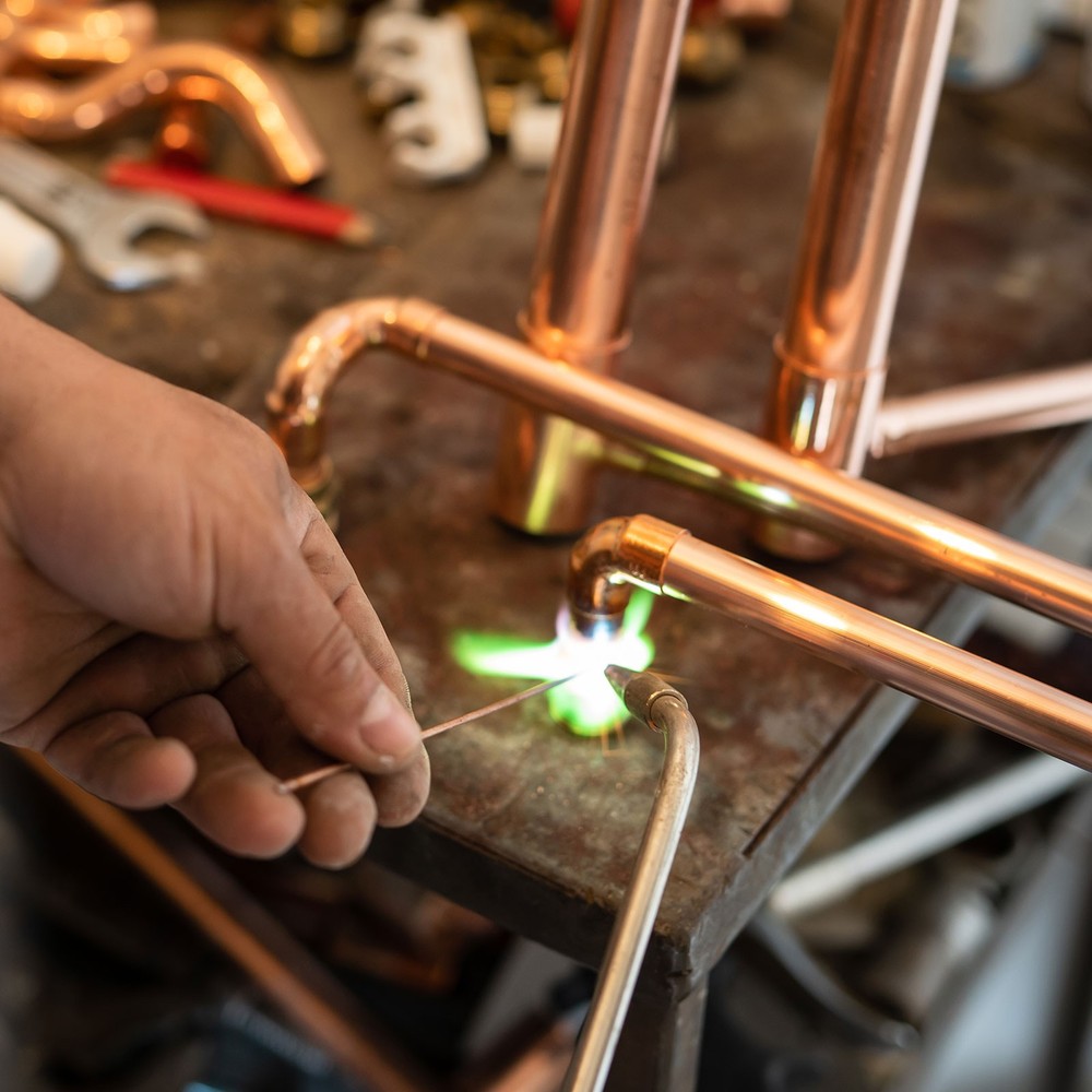 1-5/8 Inch ID Copper Pipe End Cap, Copper Fitting Cap Sweat Plug Connection