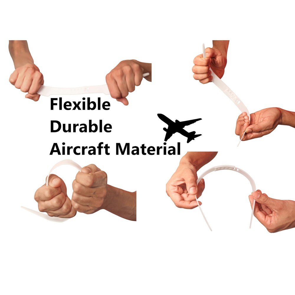 Shirt Collar Support System set with 3 adjustable, 10 premium Collar Stays &