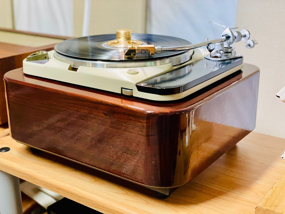 Thorens TD 124 Plinth Plinth Rounded Solid Wood Turntable Plinth