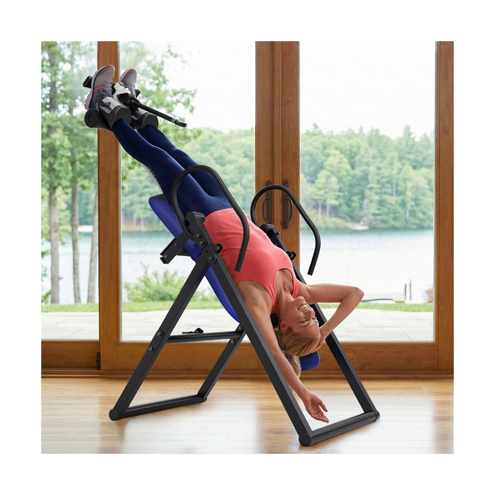 YOLEO Inversion Table for Back Pain 2026 Foldable Inversion Table w/ Removabl...