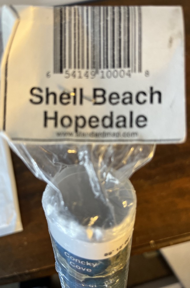 NEW Standard Mapping Chart #4 Shell Beach Hopedale Full Color Laminated Map
