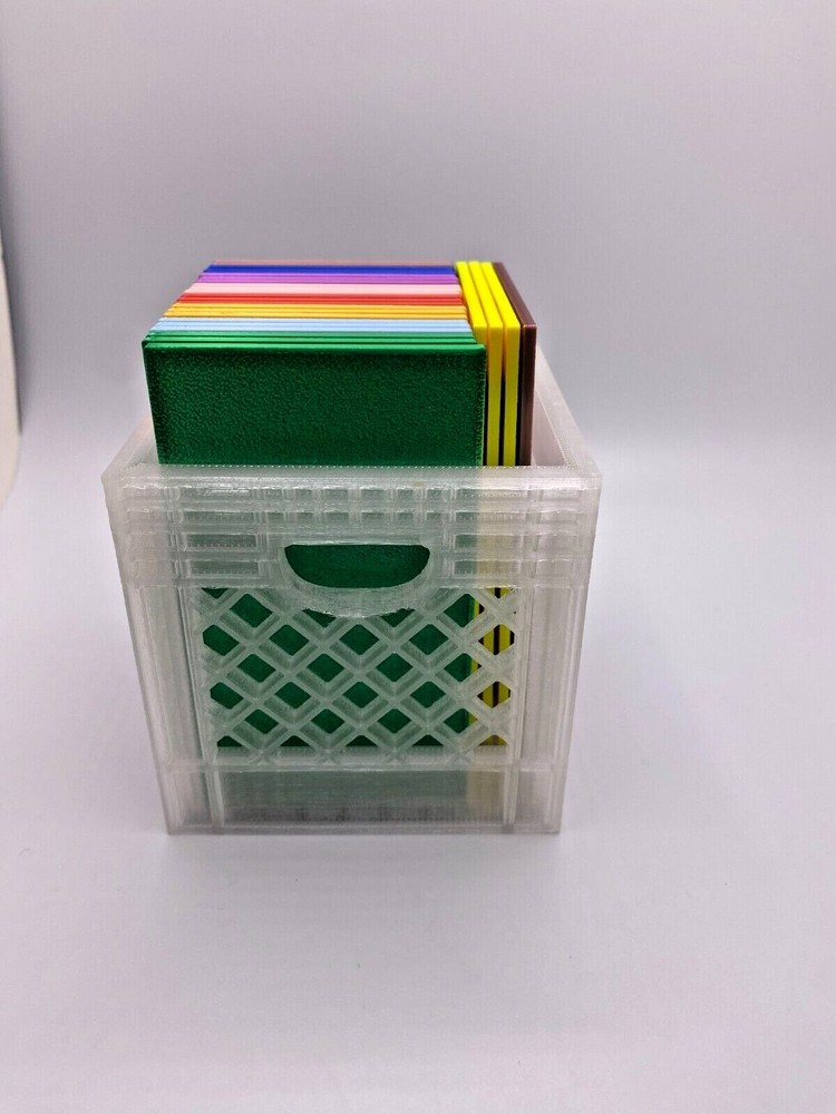 Large Mini Crate Organizer in various colors.