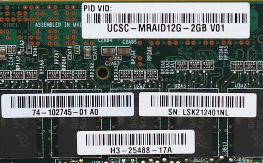 Cisco UCSC-MRAID12G-2GB 2GB FBWC Module SAS Cache Memory Tested Working