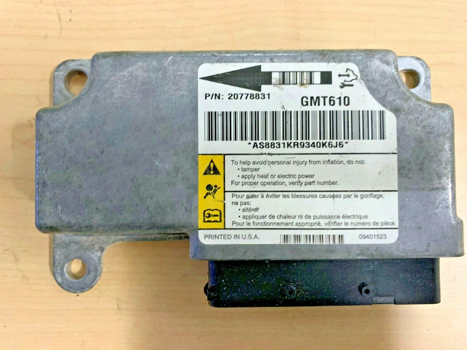 GM Restraints Control Module 20778831