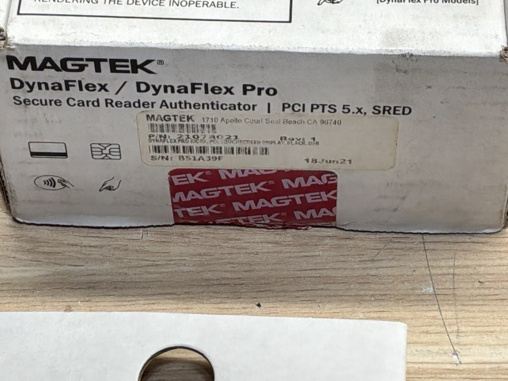 MagTek DynaFlex Pro SECURE CARD READER AUTHENTICATOR /NEW/ JUA3277