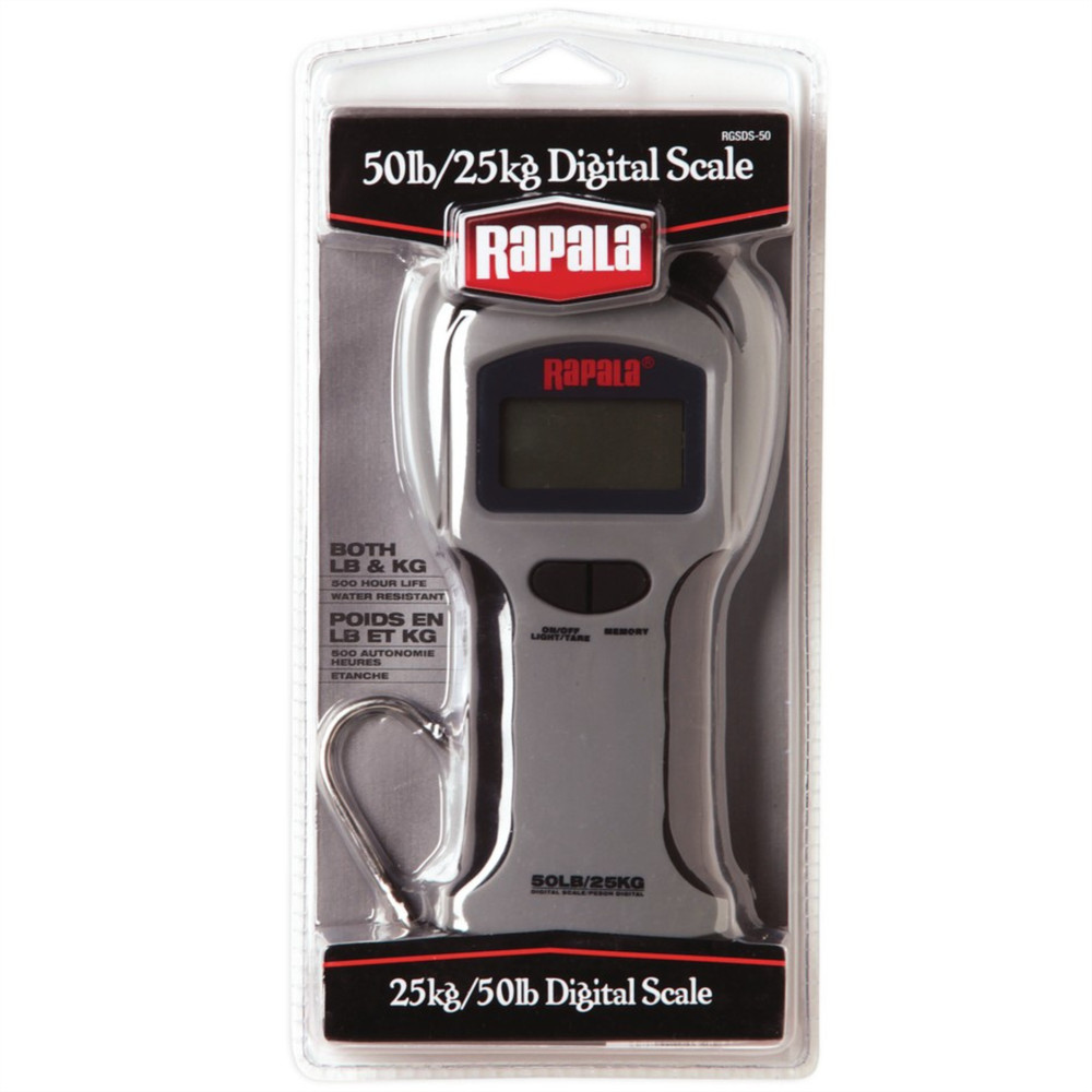 Rapala ProGuide Digital Scale 25kg Fishing Weighing Tool Memory Function