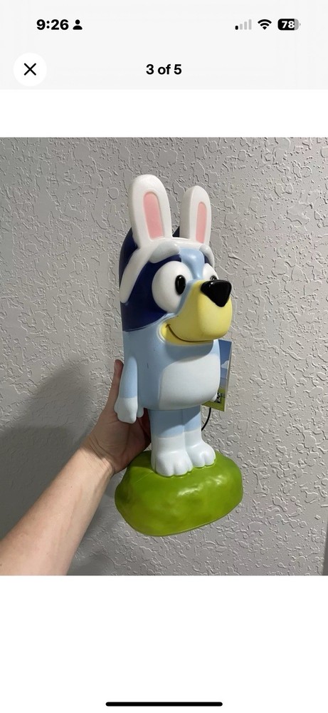 NEW Bluey Easter Light Up 14 Inch Blow Mold