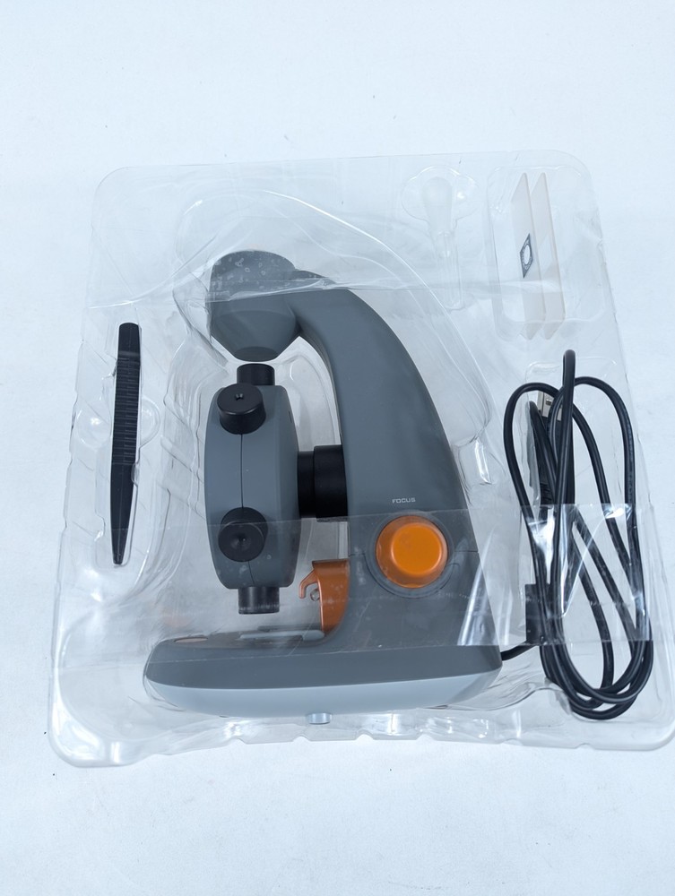 Celestron MicroSpin Digital Microscope 20x 40x LED USB Powered Kids STEM Kit NOB