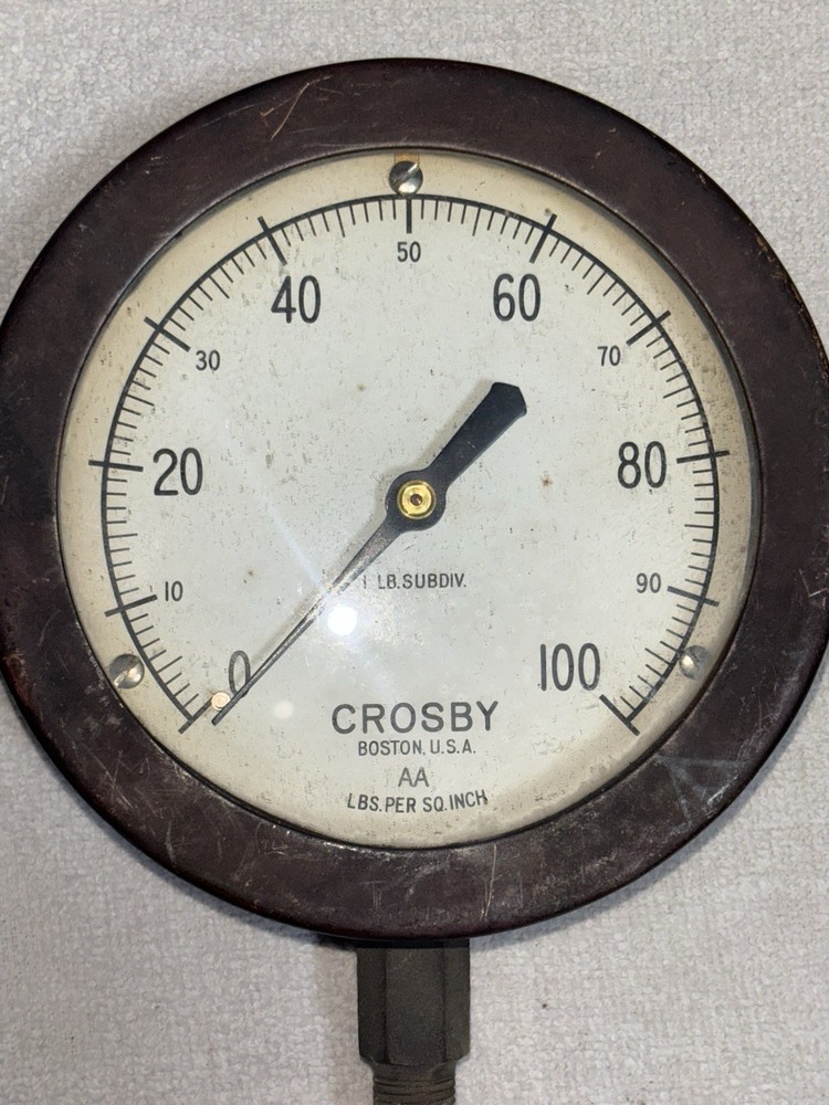 Crosby Brass Pressure Gauge