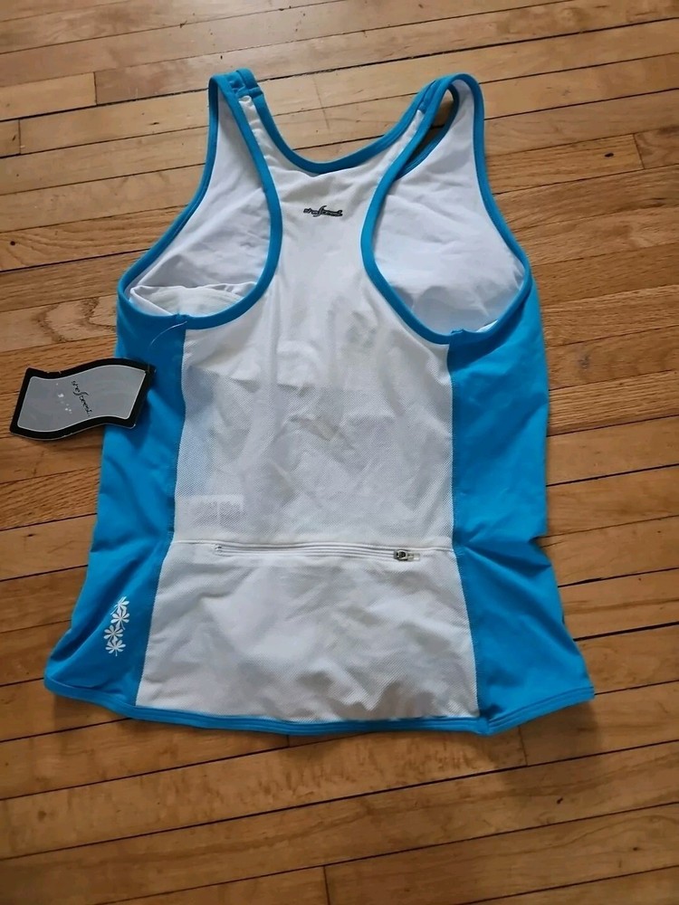 SheBeest Kona Tri Top, White/Pink, Large