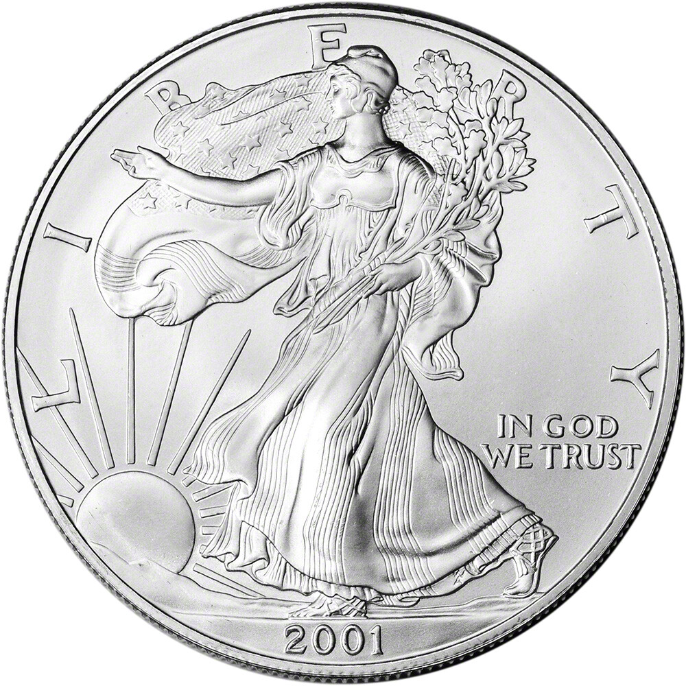 2001 American Silver Eagle Coin - NGC MS69