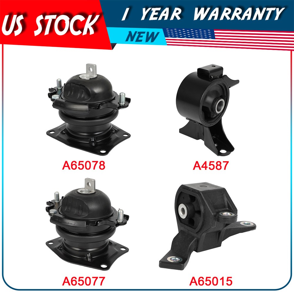 4PCS Engine Motor & Trans Mount Kit For 09-15 Honda Pilot 3.5L, Automatic Trans