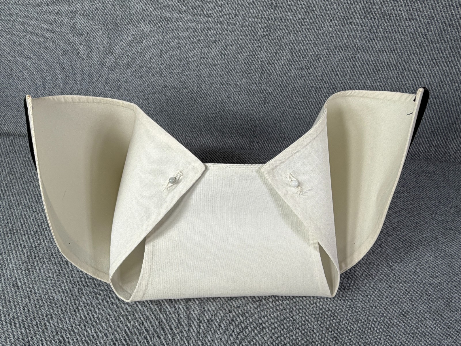 Vtg Kay's Caps Nursing Cap RN Uniform Hat Black Stripe 1960's