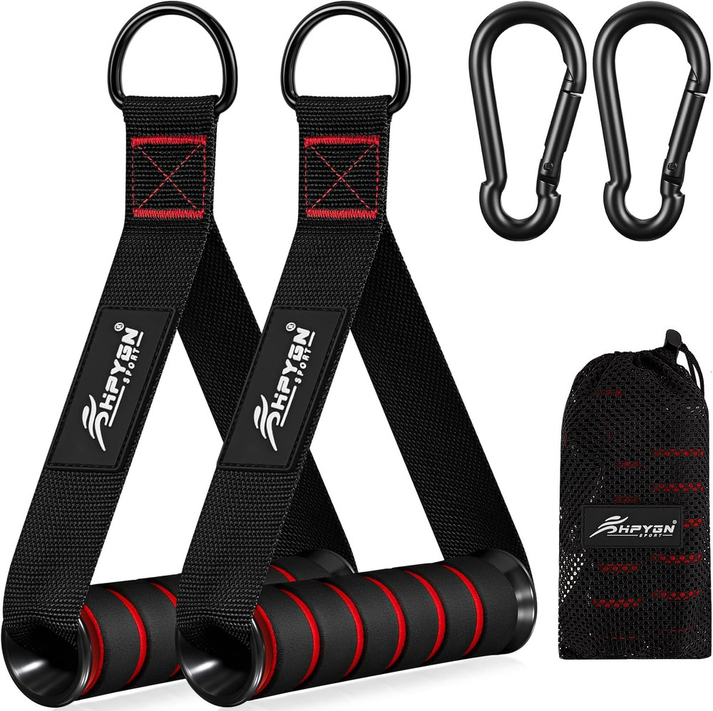 Exercise Handles, Replacement Cable Machine Attachments for Home Gym