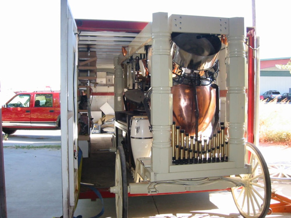 Robotic Orchestra Wagon mounted timpani drums