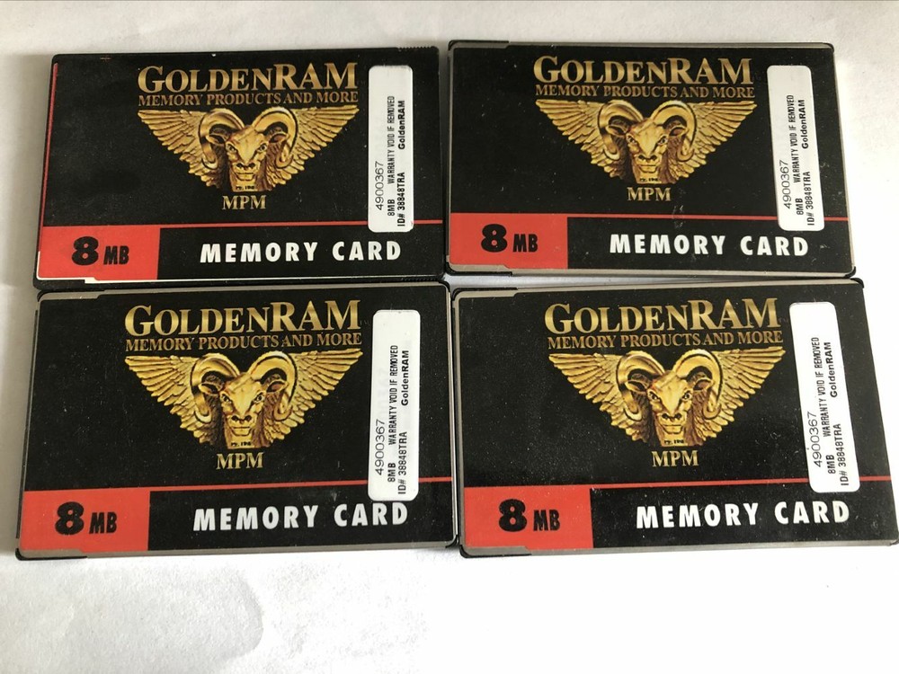 4PCS GoldenRAM memory card 8mb