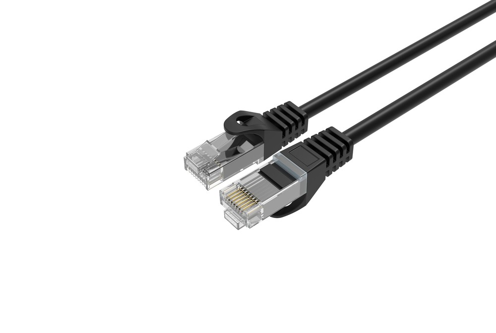 CAT6 Slim Ethernet Patch Cable Black 26 AWG 15FT 25 PACK