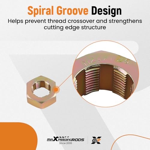 Axle Spindle Thread Chaser Set, Thread Rethreading Restorer Master 16 PCS