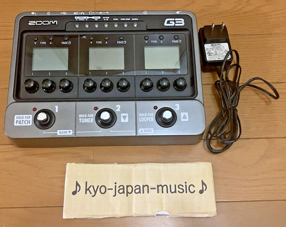 Zoom G3 Guitar Multi Effects Processor w/ Adapter Multi Effects Used From Japan
