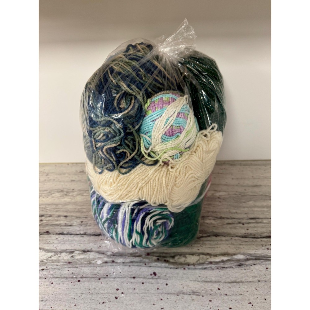 Mixed Yarn Lot – Assorted Acrylic and Craft Yarn Bundle