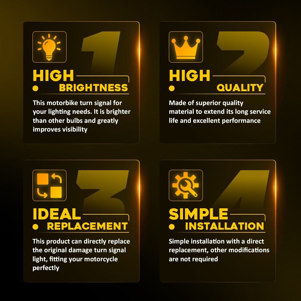 Turn Signal Blinker Light Amber indicator Blinker For Honda MT125 Elsinore 74-76
